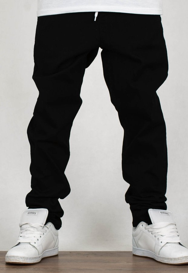 Spodnie SSG Jeans Skinny Tkanina czarne