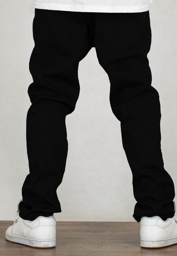 Spodnie SSG Jeansy Slim Front SSG czarny jeans
