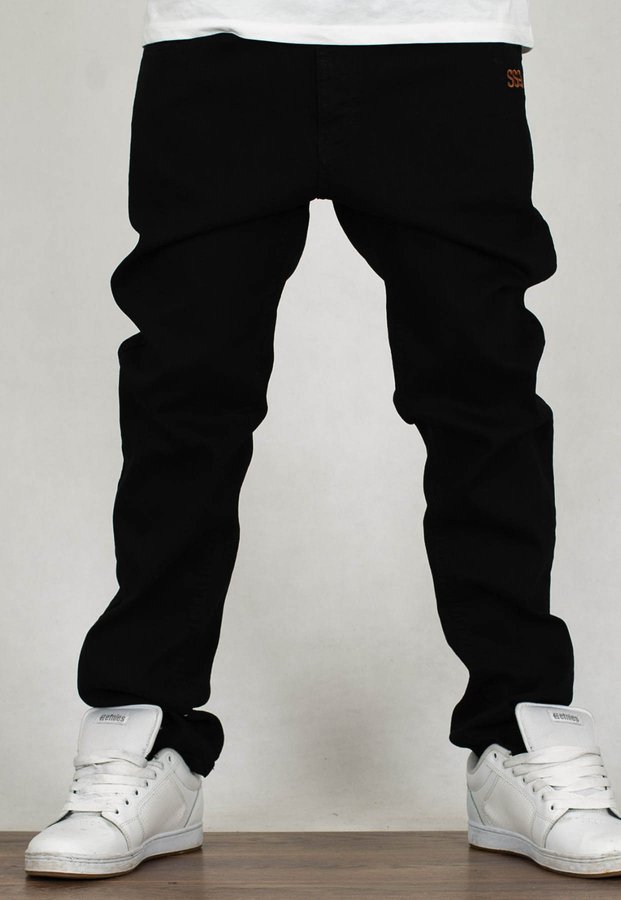 Spodnie SSG Jeansy Slim Front SSG czarny jeans