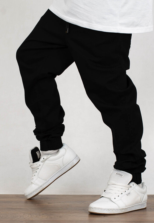 Spodnie SSG Jeansy Slim Skin jeans czarny jeans