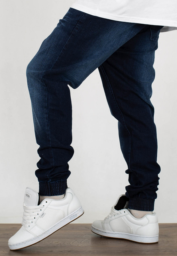 Spodnie SSG Jogger Premium Jeans Wycierane dark Przecierane