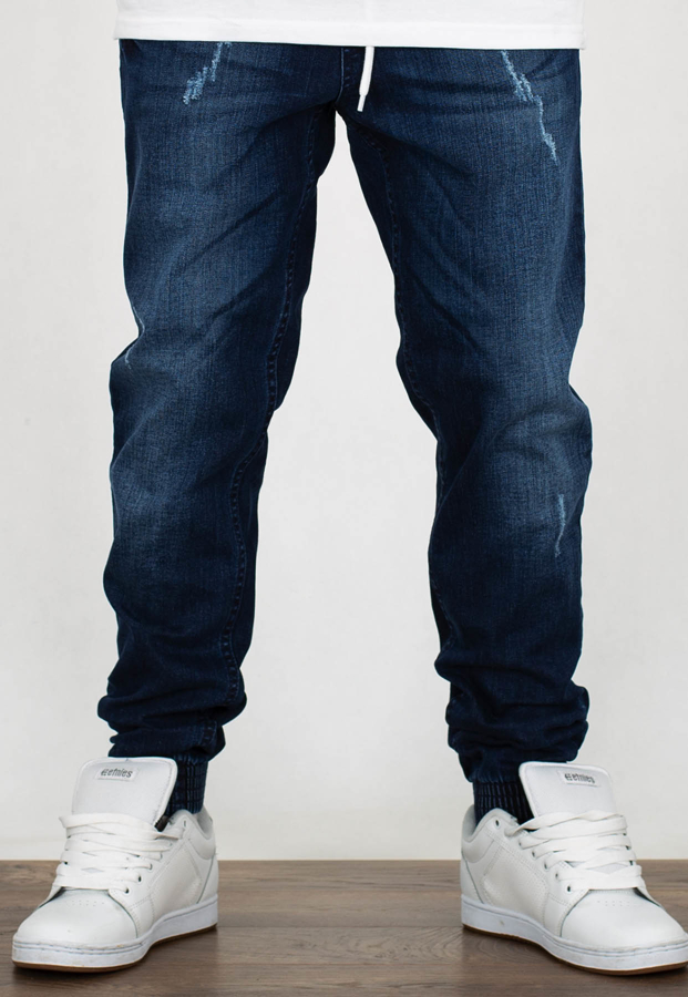Spodnie SSG Jogger Premium Jeans Wycierane z Przetarciami 