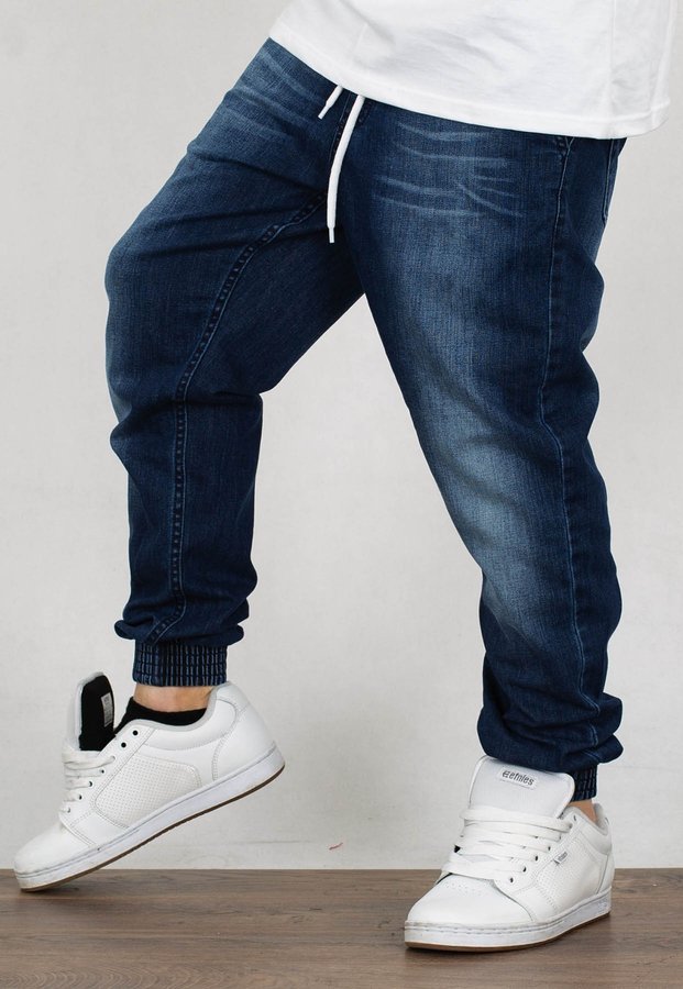 Spodnie SSG Jogger Premium Jeans wycierane medium przecierane