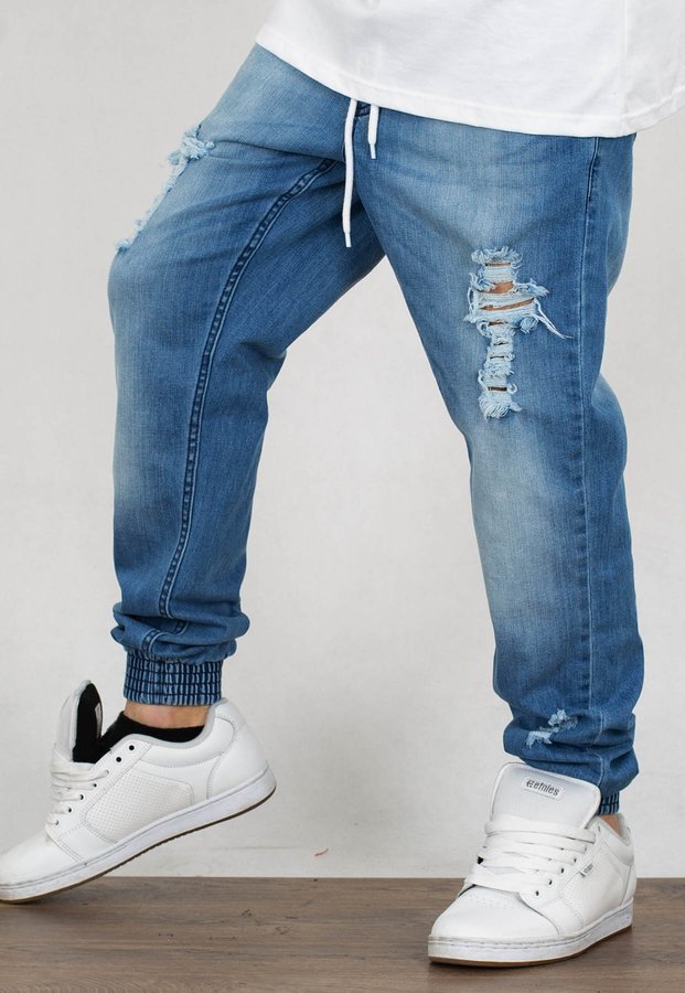Spodnie SSG Jogger Premium Jeans wycierane z dziurami