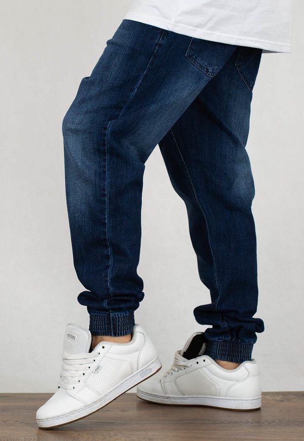 Spodnie SSG Jogger Slim Double Pocket Classic Jeans z Dziurami Premium medium 