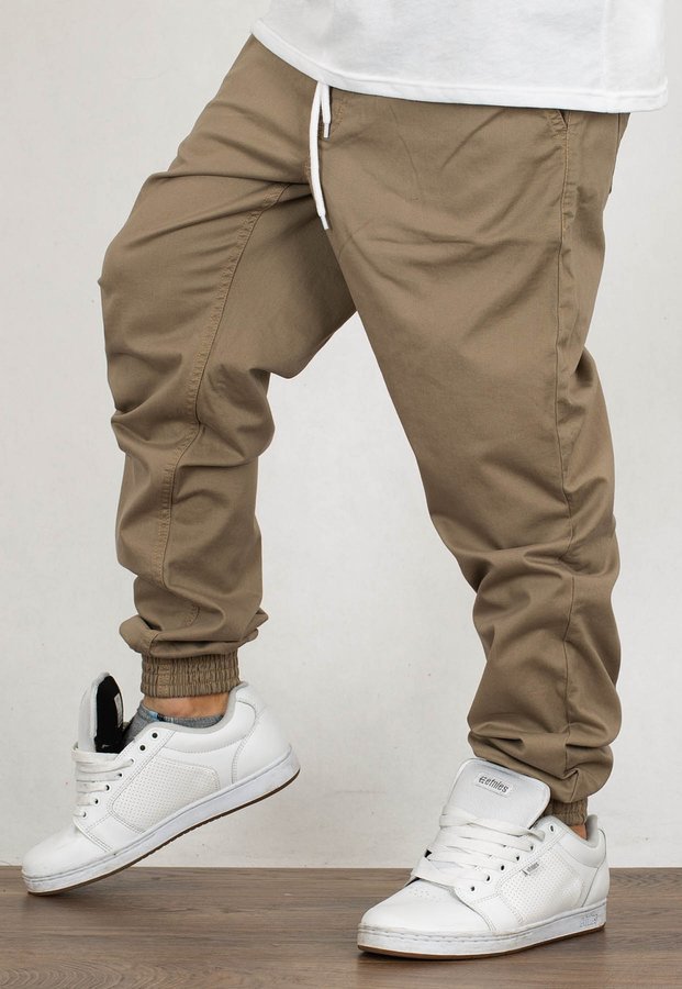 Spodnie SSG Jogger Slim Double Pocket Classic Tkanina beżowe