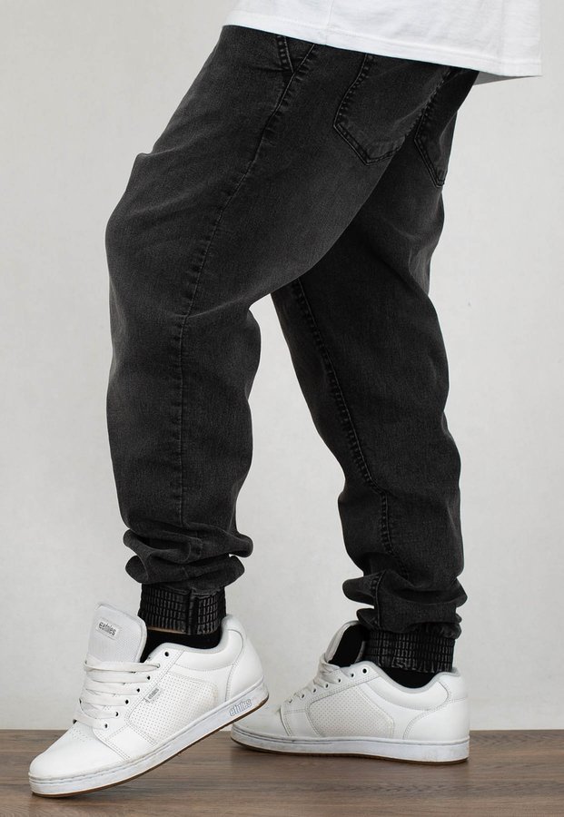 Spodnie SSG Jogger Slim Double Pocket Classic wycierane medium black