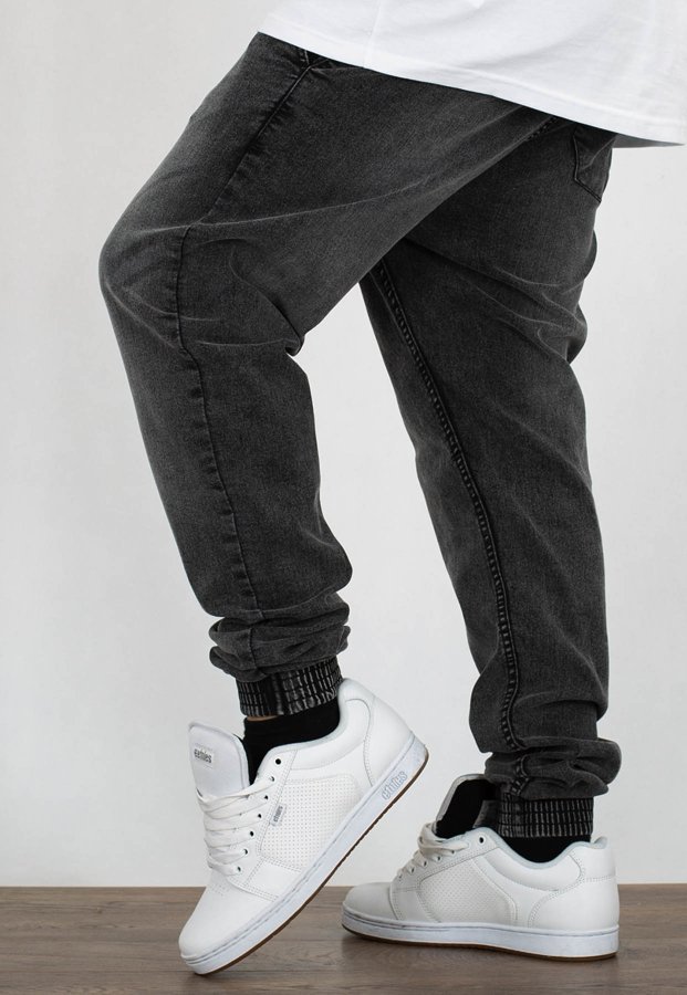 Spodnie SSG Jogger Slim Jeans Black szary lekko przecierany