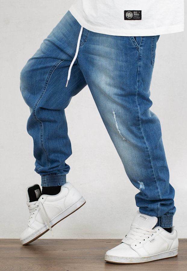 Spodnie SSG Jogger Slim Jeans Z dziurami Premium light