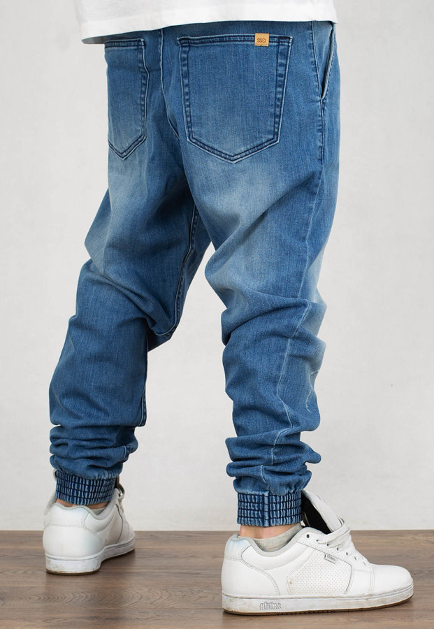 Spodnie SSG Jogger Slim Jeans z Dziurami Skin Pocket light