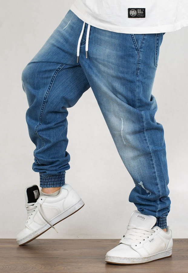 Spodnie SSG Jogger Slim Jeans z Dziurami Skin Pocket light