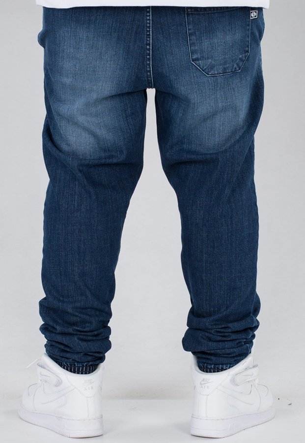 Spodnie SSG Joggery Jeans Wycierane Z Zagnieceniami