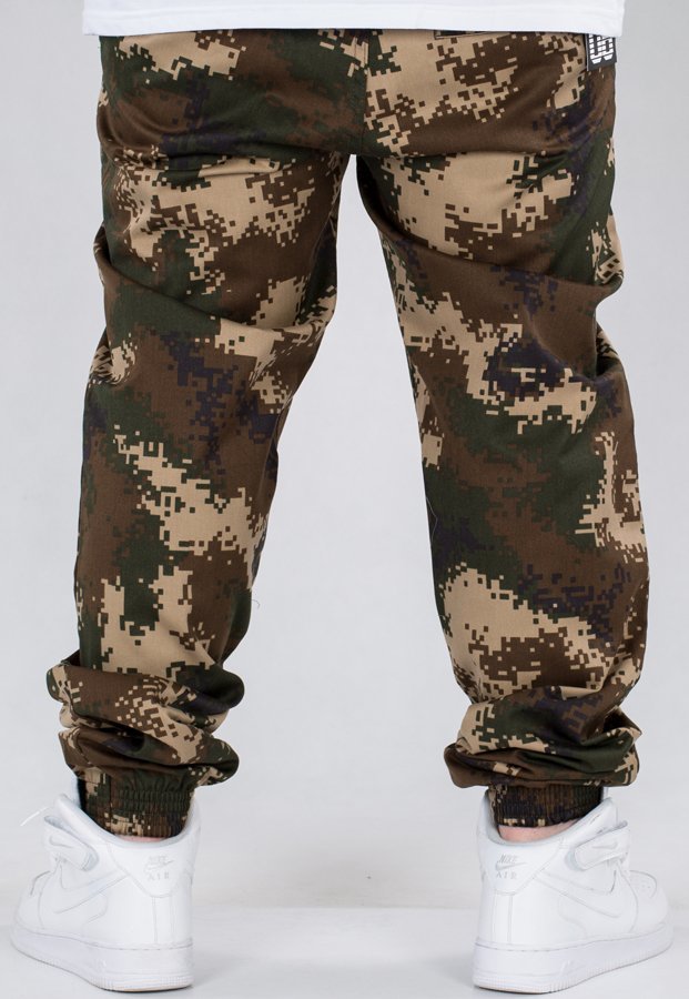 Spodnie SSG Joggery Regular Moro Pixel brązowe