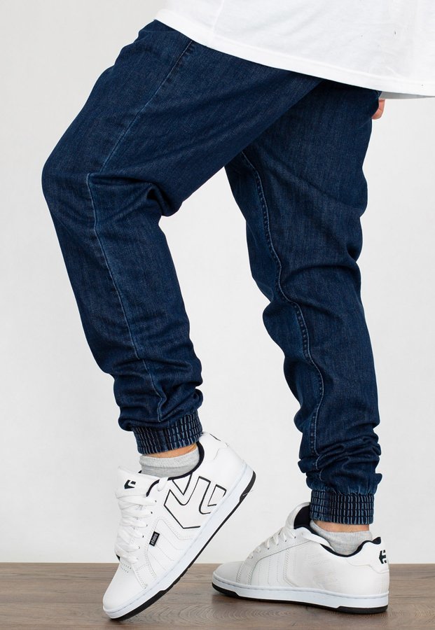 Spodnie SSG Joggery Regular Z Gumą Jeansowe medium