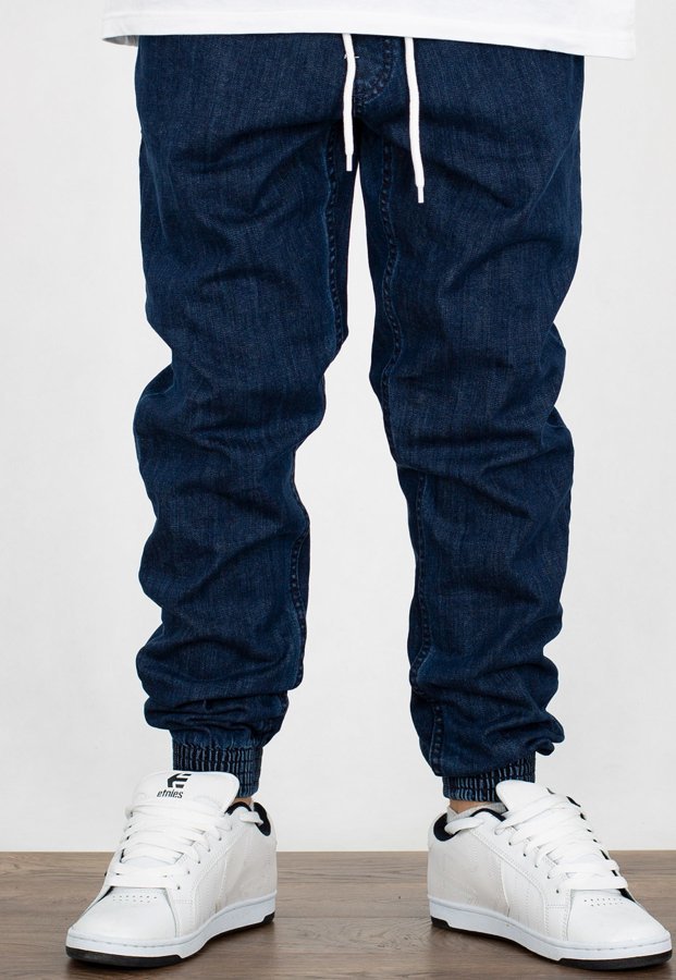 Spodnie SSG Joggery Regular Z Gumą Jeansowe medium