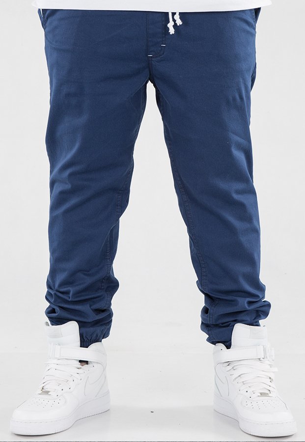 Spodnie SSG Joggery Regular Z Gumą niebieskie