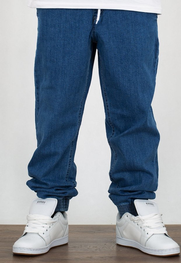 Spodnie SSG Joggery Slim Jeans Haft light