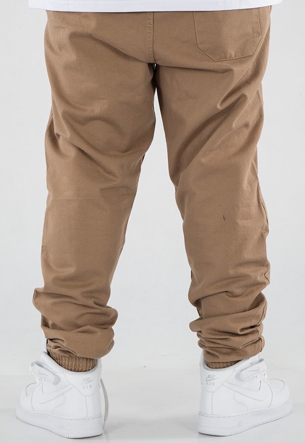 Spodnie SSG Joggery Slim Klasyk beżowe