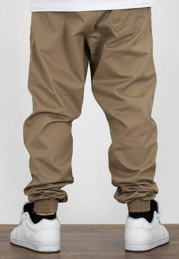 Spodnie SSG Joggery Slim Klasyk beżowe