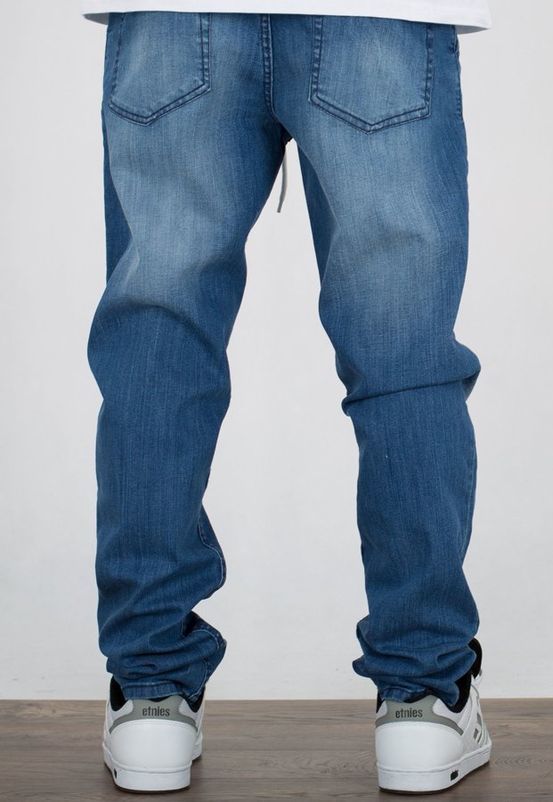 Spodnie SSG Premium Stretch Skinny Jeans Z Gumą light cieniowane
