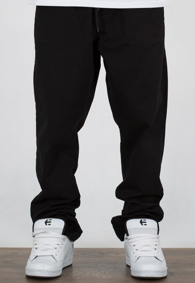 Spodnie SSG Premium Stretch Skinny Z Gumą czarne