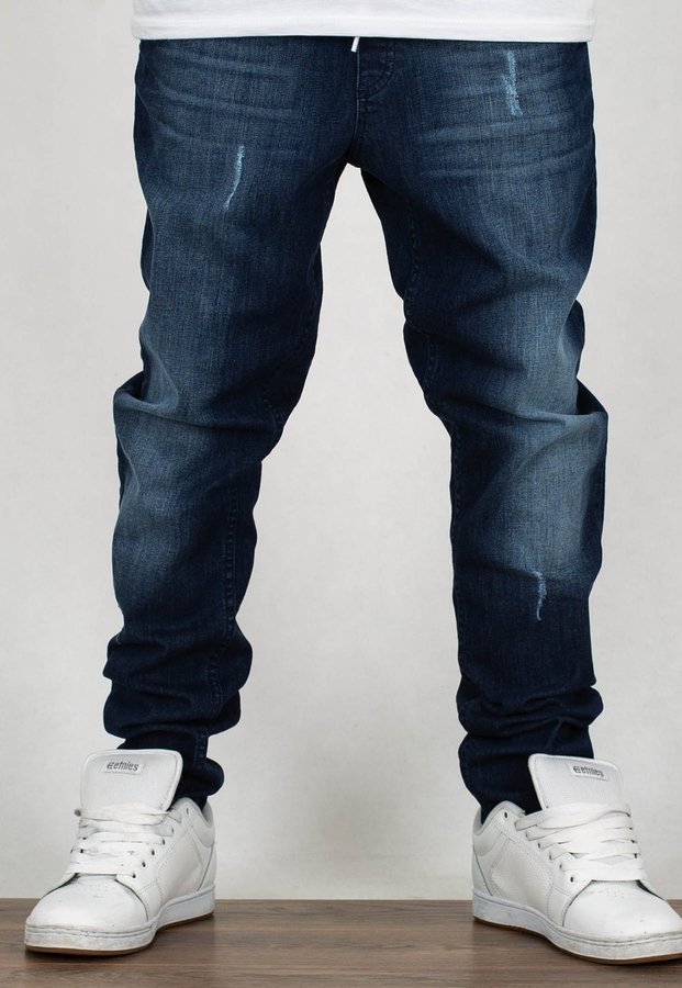 Spodnie SSG Premium Stretch Straight Fit Przecierane dark