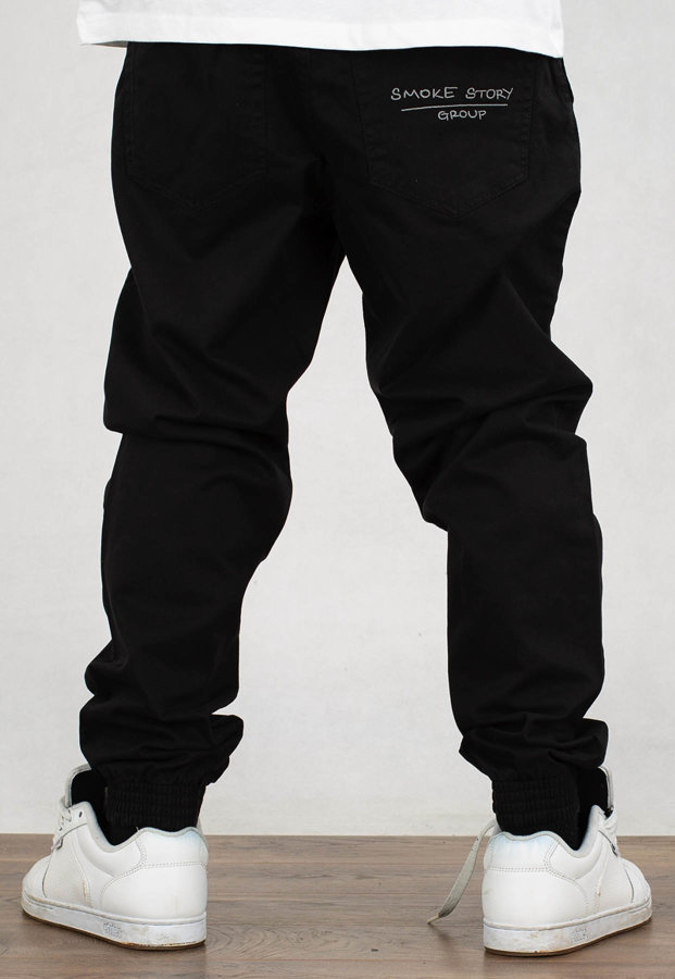 Spodnie SSG Slim Group Line tkanina czarne