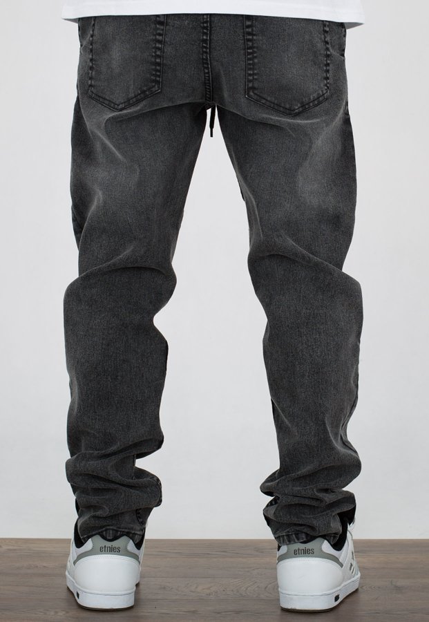 Spodnie SSG Stretch Skinny Jeans Z Gumą szary jeans