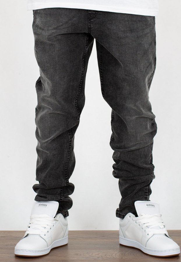 Spodnie SSG Stretch Skinny Jeans Z Gumą szary jeans