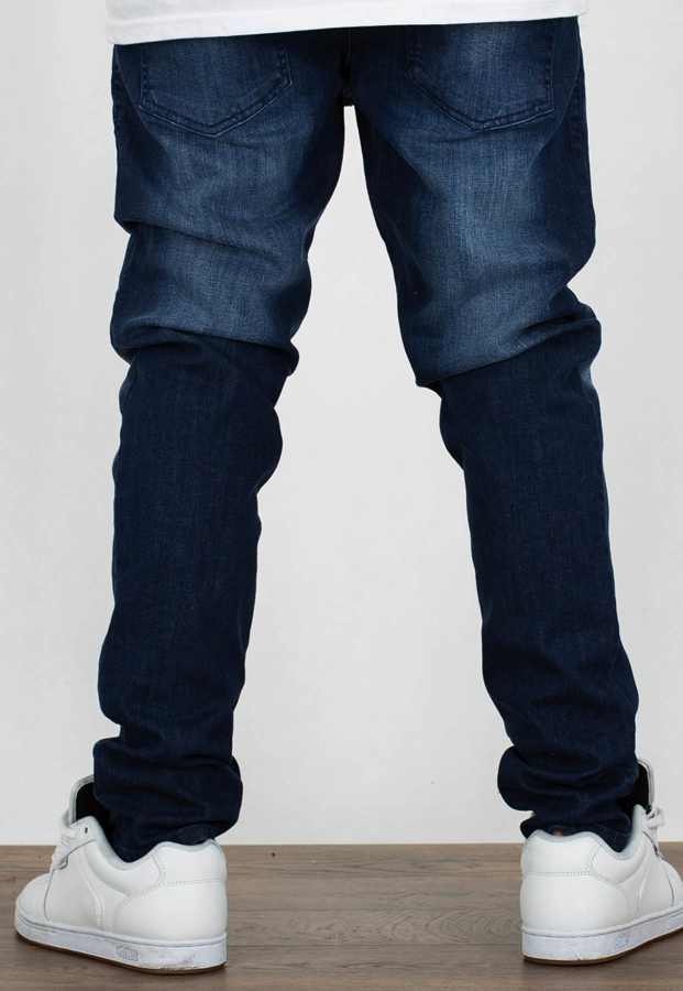 Spodnie SSG Stretch Skinny Premium Jeans Dark Przecierane