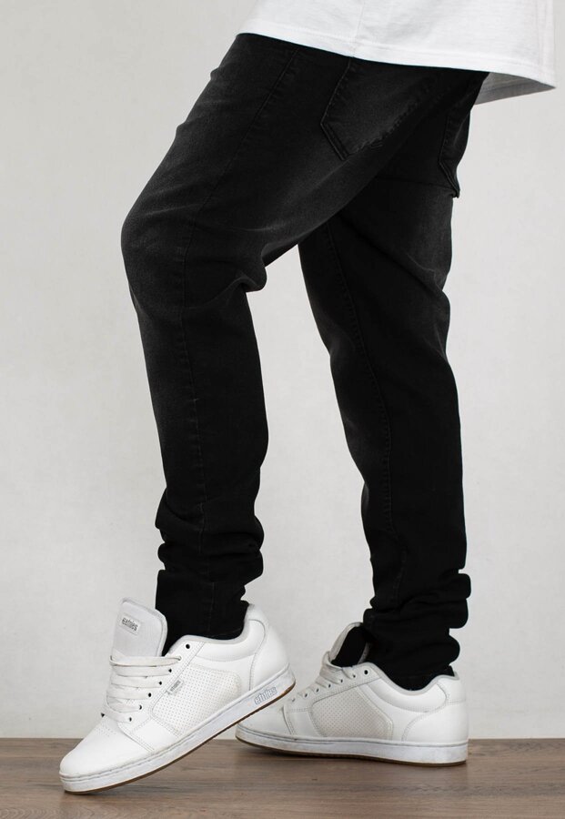 Spodnie SSG Stretch Skinny Premium Przecierane Black dark