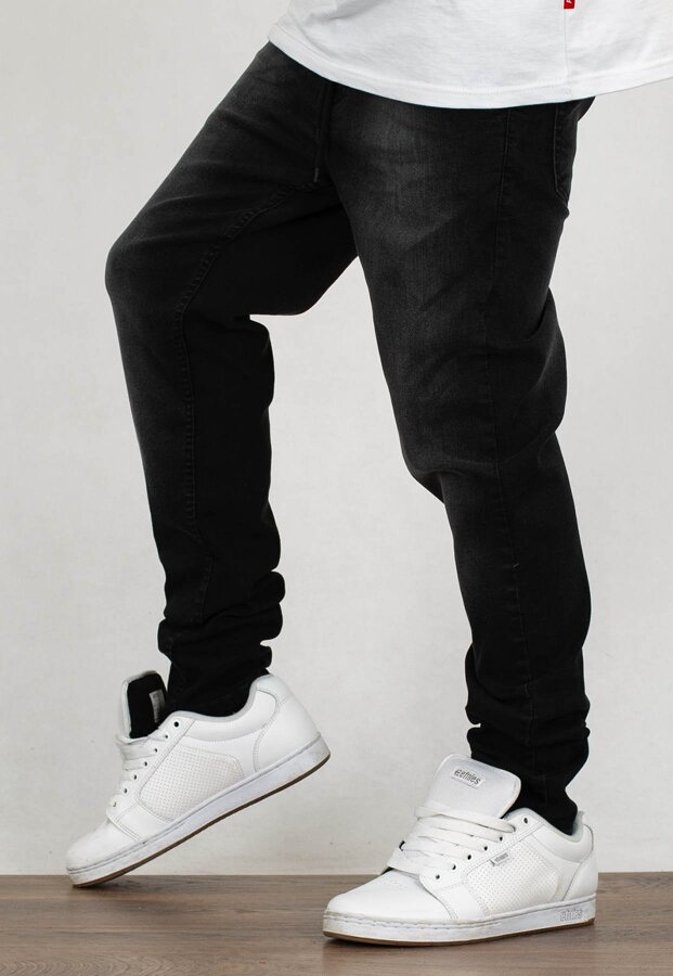 Spodnie SSG Stretch Skinny Premium Przecierane Black dark