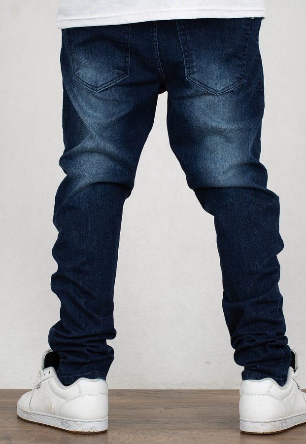 Spodnie SSG Stretch Skinny Premium Przecierane dark 