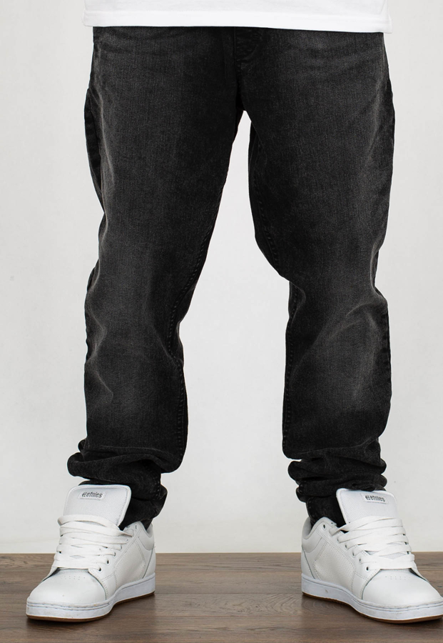 Spodnie SSG Stretch Straight Fit Jeans Guma Szary Jeans