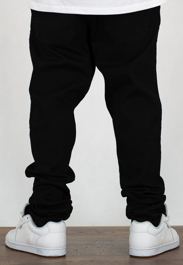 Spodnie SSG Stretch Straight Fit jeans Guma czarne