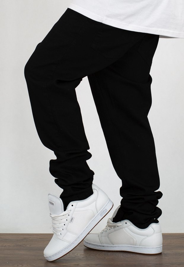 Spodnie SSG Stretch Straight Fit jeans Guma czarne