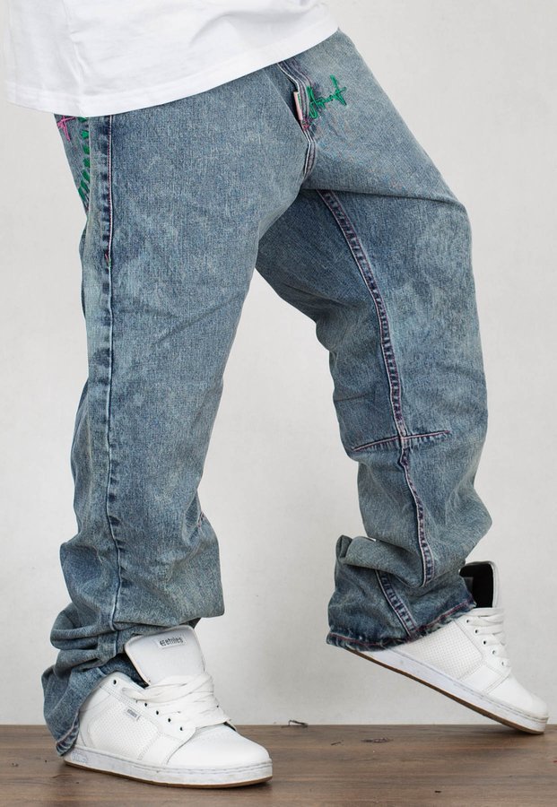 Spodnie Stoprocent Baggy Jeans 003 Lucha Tag Blue
