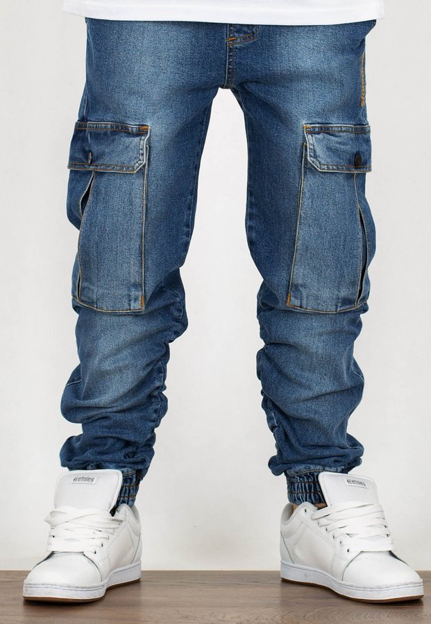 Spodnie Stoprocent Jogger Pinch blue 
