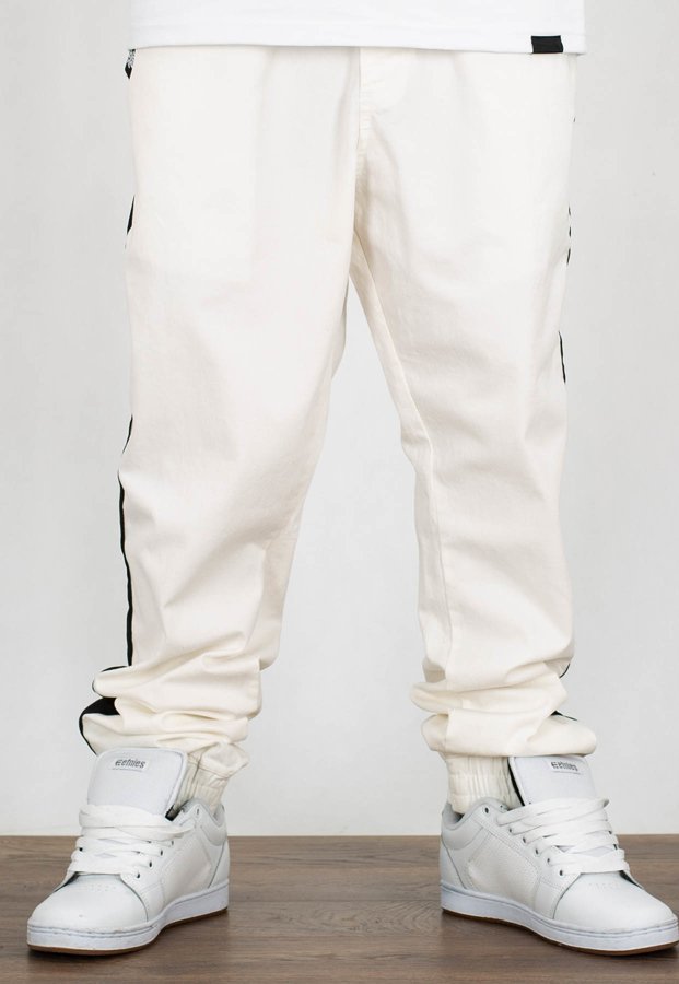 Spodnie Stoprocent Joggery Classic 19 Lampas White