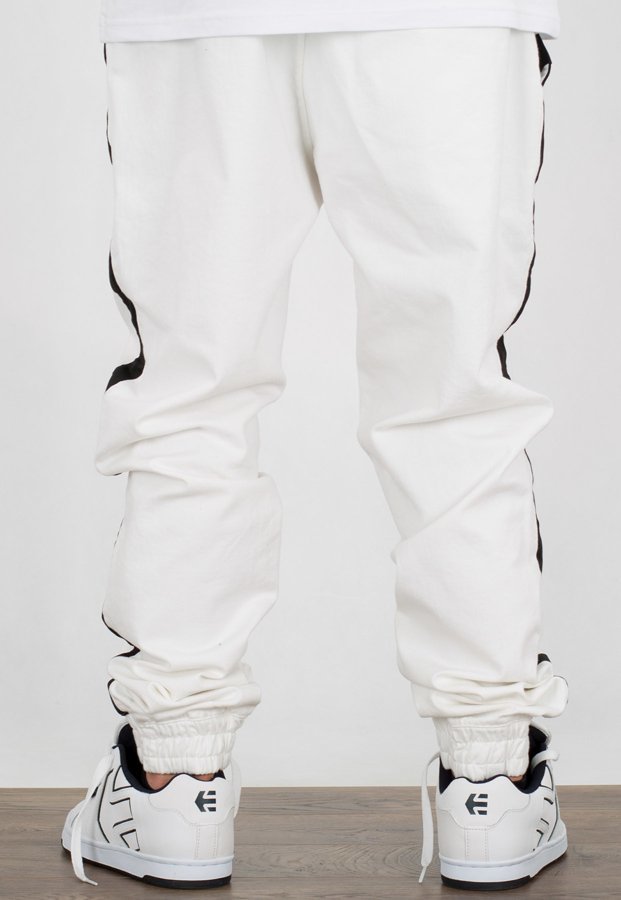 Spodnie Stoprocent Joggery Classic Lampas białe