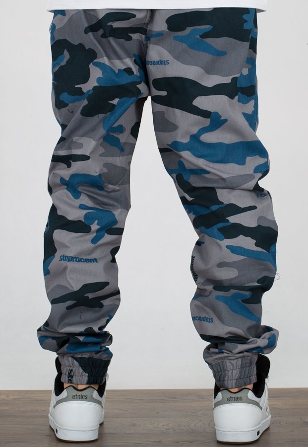 Spodnie Stoprocent Joggery Classic camo navy blue