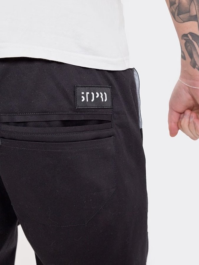 Spodnie Stoprocent Joggery Zip Black