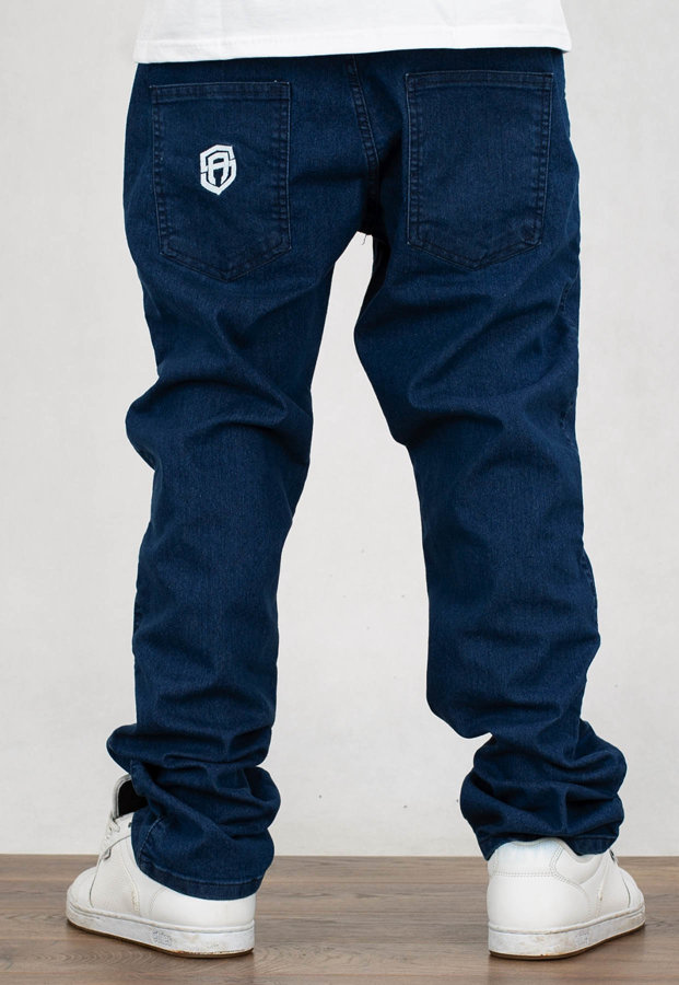 Spodnie Street Autonomy Jeans Single Line light blue
