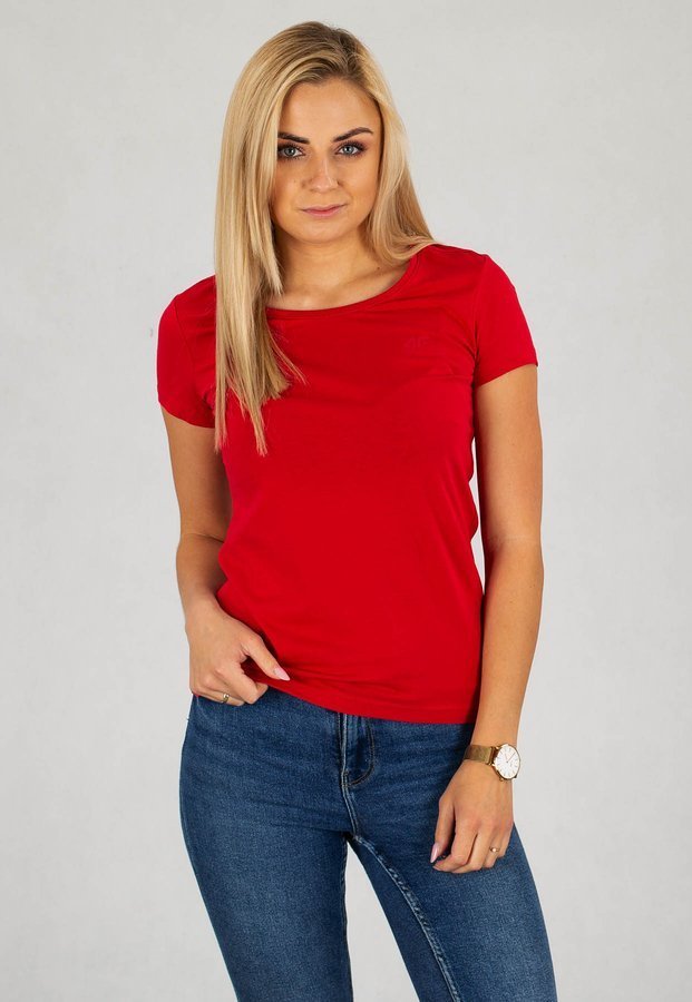 T-Shirt 4F TSD001 czerwony