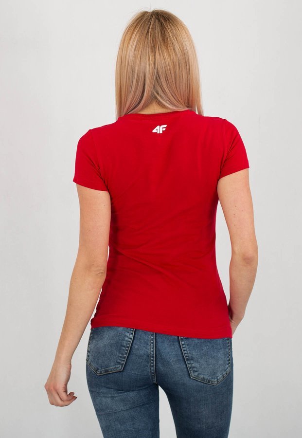 T-Shirt 4F TSD002 czerwony