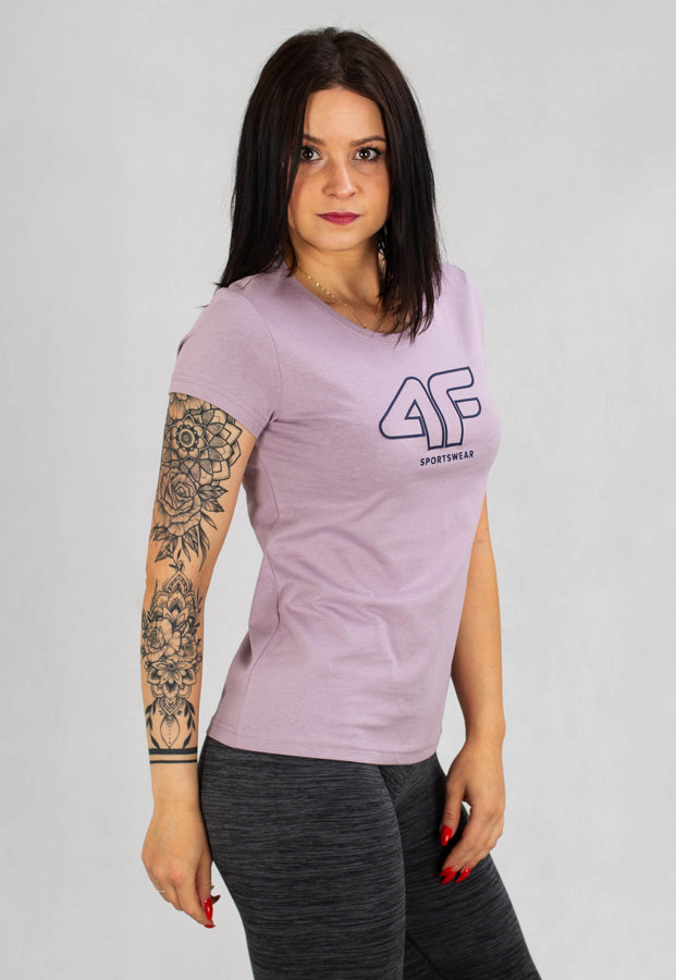 T-Shirt 4F TSD015 fioletowy