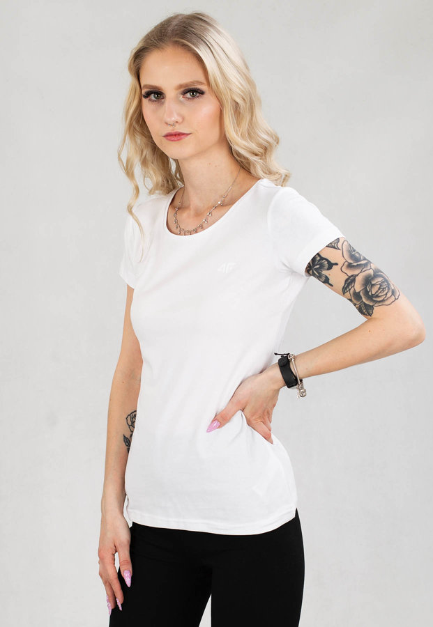 T-Shirt 4F TSD350 biały