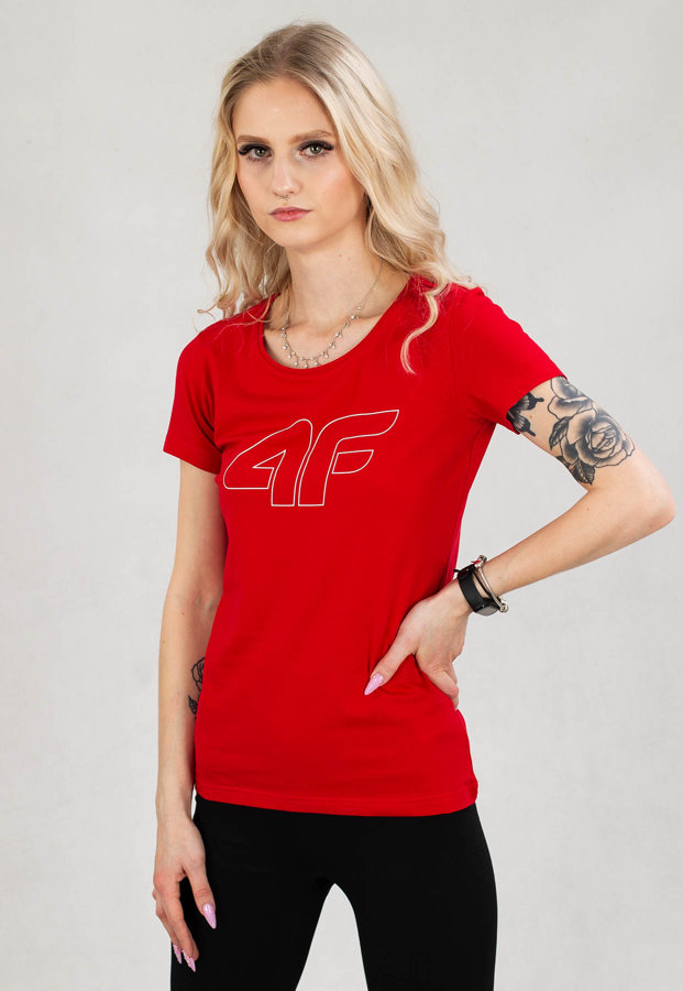 T-Shirt 4F TSD353 czerwony