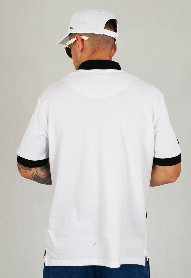 T-Shirt Polo Ciemna Strefa Haft biały