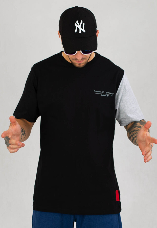 T-Shirt SSG Color Sleeve czarny